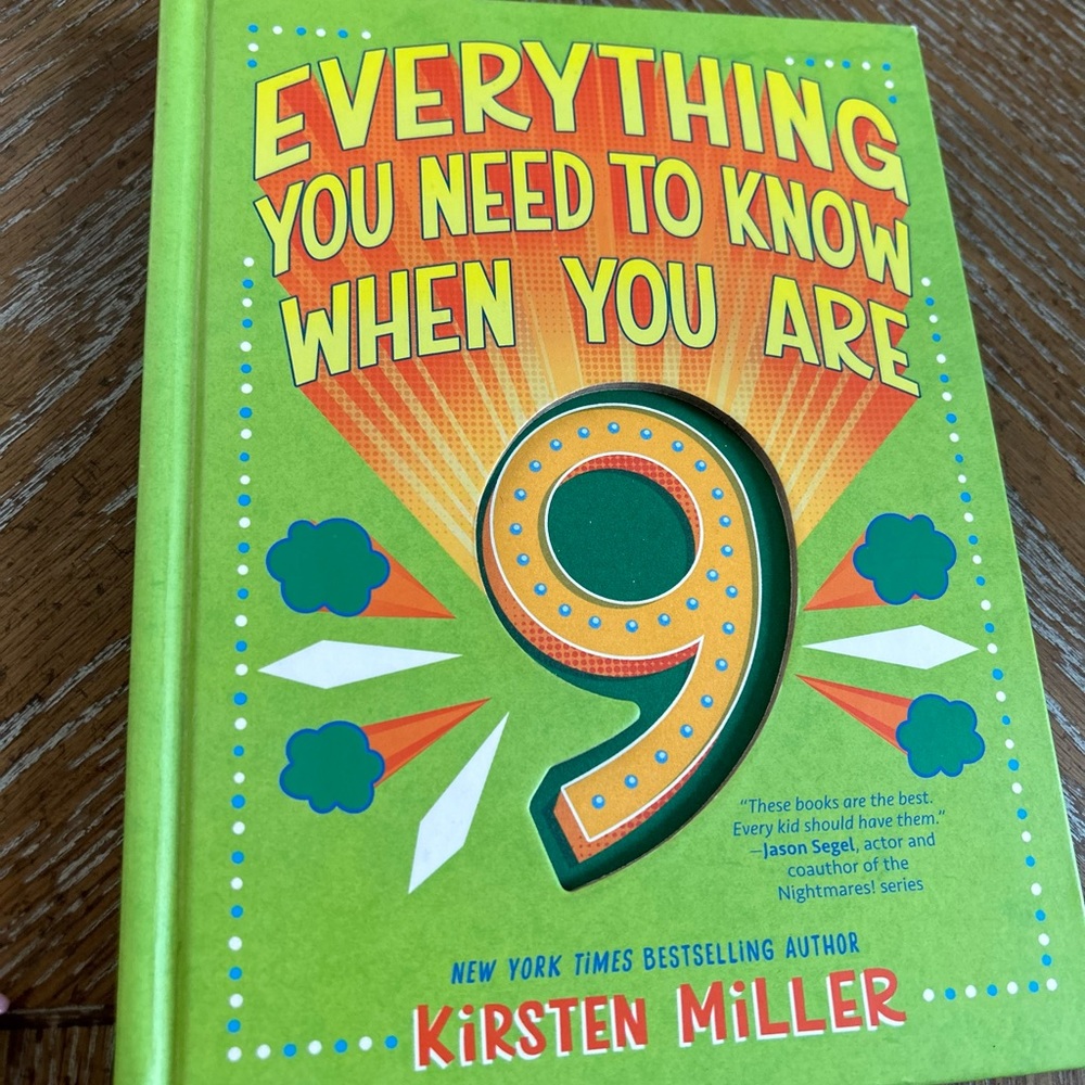 Everything you need to know when you are 9 book for boy